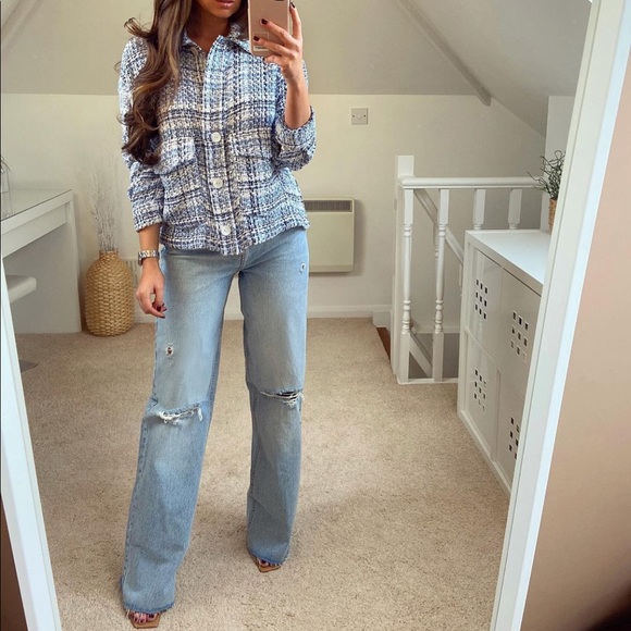 ZARA WIDE LEG JEANS - Picture 7 of 11